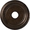 Ekena Millwork Traditional PVC Medallion (Canopies up to 9 1/2"), 16"OD x 3 1/2"ID x 1 3/8"P, Metallic Mystic Brown CMP16TRAMB - alternate 1